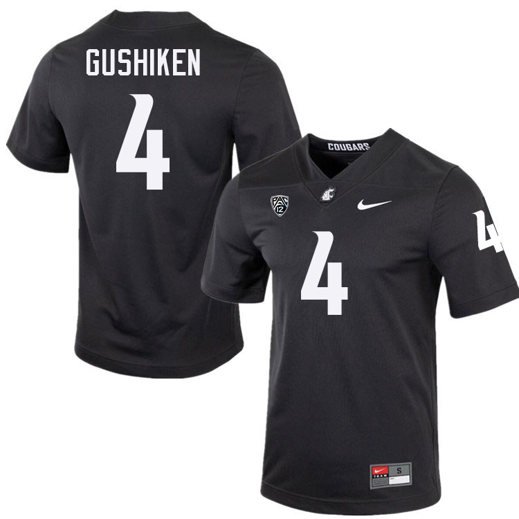 Kapena Gushiken WSU Cougars Jersey.Washington State Cougars #4 Kapena Gushiken Jersey Youth-Alternat